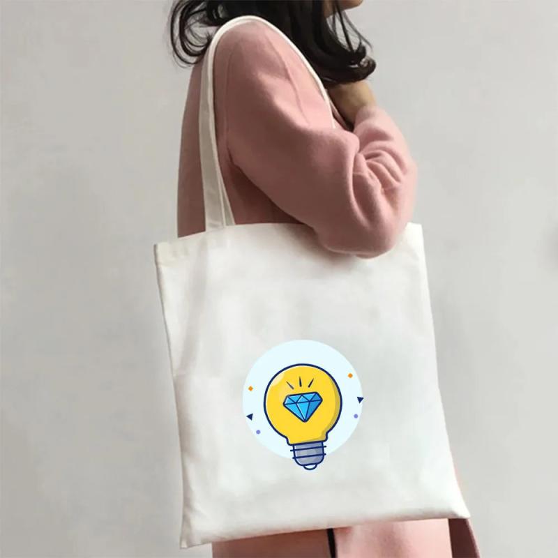 Funny Corn Astronaut Cartoon Shark Lamp Hand Love Rocket Women Harajuku Shopper