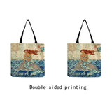 Abstract Mermaid Print Lady Shopper Bag Eco-Friendly Tote