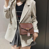 Women Leather Handbag Messenger Shoulder Tote Purse Crossbody Bag