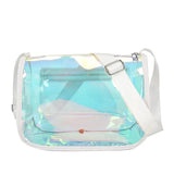 Women's PVC Transparent Shoulder Bag Messenger Wild Handbag