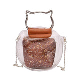 Clear Plastic Shoulder Bag Envelope Crossbody Handbag PVC Purse