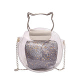 Clear Plastic Shoulder Bag Envelope Crossbody Handbag PVC Purse