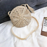 Handwoven Rattan Handbags Crossbody Bag Tote Beach