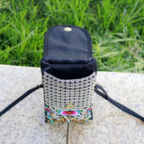 Ethnic Floral Embroidered Shoulder Bag Retro Handbag Messenger Small Purse