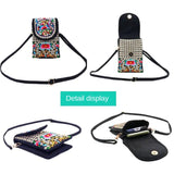 Ethnic Floral Embroidered Shoulder Bag Retro Handbag Messenger Small Purse