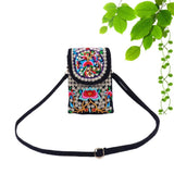 Ethnic Floral Embroidered Shoulder Bag Retro Handbag Messenger Small Purse