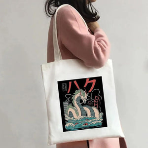 Totoro Shopping Bag Girl Canvas Shoulder Bag