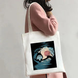 Totoro Shopping Bag Girl Canvas Shoulder Bag