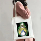 Totoro Shopping Bag Girl Canvas Shoulder Bag