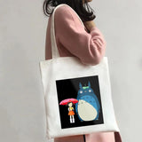 Totoro Shopping Bag Girl Canvas Shoulder Bag