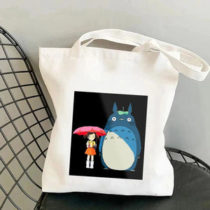 Totoro Shopping Bag Girl Canvas Shoulder Bag