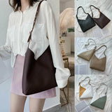 Hot PU Leather Handbag Crossbody Shoulder Bag Panelled Purse Tote