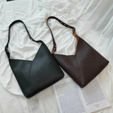 Hot PU Leather Handbag Crossbody Shoulder Bag Panelled Purse Tote