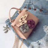 Mini Floral Handbag Chain Messenger Crossbody Shoulder Bag Girls Flower Hot