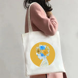 Love Heart Ukraine Flag Sunflower UKRAINI Ukrainian Canvas Shoulder Bag