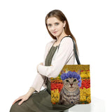 Animal Cat Print Tote Bag Women's Shoulder Bag Eco Reusable Casual Handbag