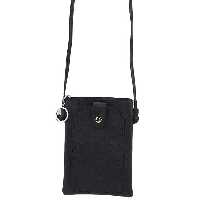 Frauen PU Mini Haspe Messenger Taschen Frauen Handy Tasche Beutel Frauen Crossbo