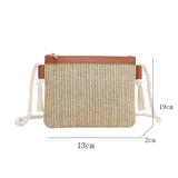 Women's Woven Straw Shoulder Bag Large Capacity Tote Beach Bag