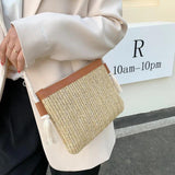 Women's Woven Straw Shoulder Bag Large Capacity Tote Beach Bag