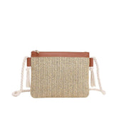Women's Woven Straw Shoulder Bag Large Capacity Tote Beach Bag