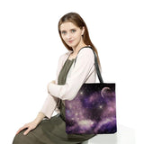 Eco Reusable Shopper Bag Portable Handbag Starry Print Women's Shoulder Bag