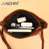 Vintage Women PU Leather Messenger Bag