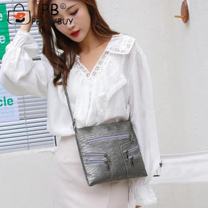 Vintage PU Leather Shoulder Bag Crossbody Messenger Large Capacity