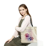 Cat Paw Print Beach Bag Tote Handbag for Women