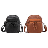Stylish Soft PU Shoulder Bag Purse Tote Zipper Notebooks Ladies Handbag