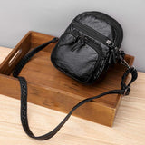 Stylish Soft PU Shoulder Bag Purse Tote Zipper Notebooks Ladies Handbag
