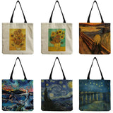 Famous Painting Tote Bag Eco Friendly Customizable Handbag