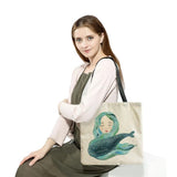 Whale Sea Series Beach Tote Bag Women High Capacity Eco Friendly