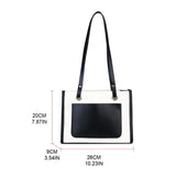 Casual Women Underarm Bags PU Leather Shoulder Bag Vintage Large Capacity