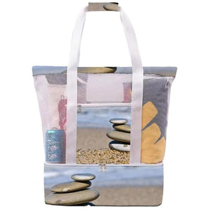 Large Capacity Beach Bag with Wet Dry Separation
