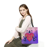 Cheerleading Printed Handbag Eco Reusable Foldable Shopping Bag Preppy Style