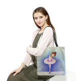 Ballet Printed Women Shoulder Bag Eco Reusable Foldable Shopping Bag