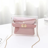 Transparent Bag Women PVC Clear Bag Women Handbags Shoulder Bag