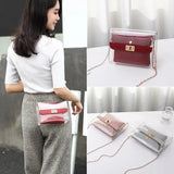 Transparent Bag Women PVC Clear Bag Women Handbags Shoulder Bag