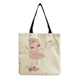 Ballet Reusable Shoulder Bag Eco Foldable Shopping Handbag