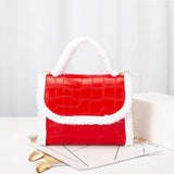 Crocodile Pattern Crossbody Bag Small Square Handbag