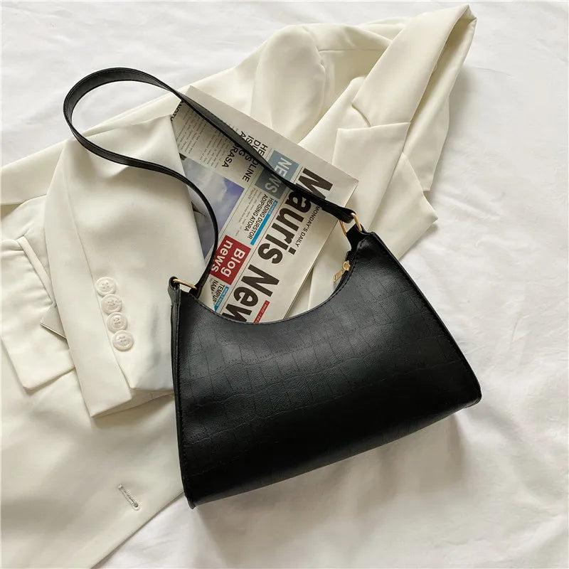 Stylish Crocodile Pattern Shoulder Bag for Women
