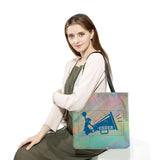 Cheerleading Printed Handbag Eco Reusable Foldable Shopping Bag Preppy Style