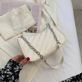 Rhombic Texture Shoulder Bag Chain Handbags for Women