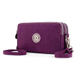 Three Layer Nylon Crossbody Bags for Women Shoulder Messenger Bag Wallet