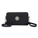 Three Layer Nylon Crossbody Bags for Women Shoulder Messenger Bag Wallet
