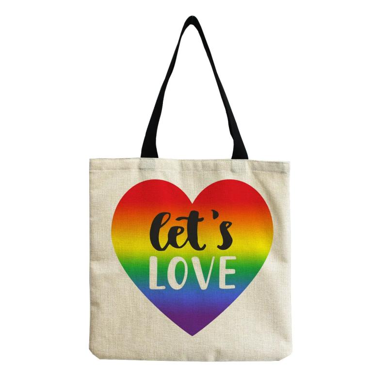 Love Is Love Tote Bag for Women Ladies
