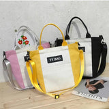 Canvas Women's Shoulder Bag Large Capacity Zipper Messenger Bag