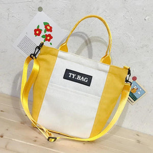 Canvas Women's Shoulder Bag Large Capacity Zipper Messenger Bag