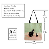 Customizable Cat Ladies Side Bag - Cartoon Teacher Gift Handbag