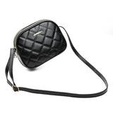 Embroidered Rhombus Shoulder Bag Large Capacity Round Handbag Purse